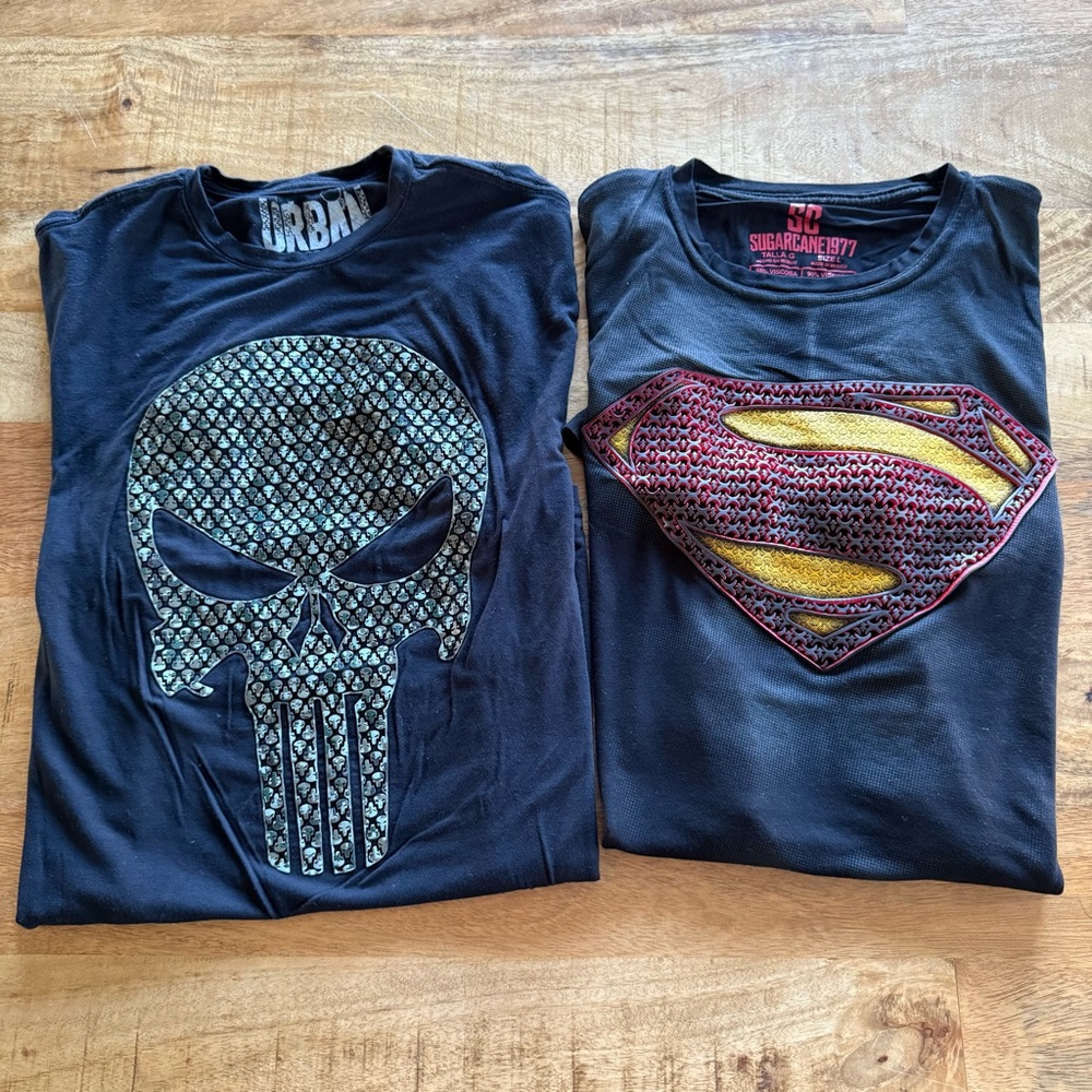 3D Graphic Tee Bundle (2 Shirts)